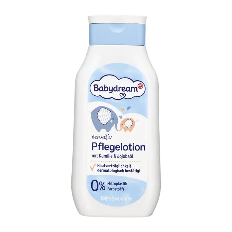 Babydream Pečující mléko s heřmánkem na obličej a tělo, 250 ml