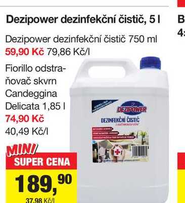 Dezipower dezinfekční čistič, 5l