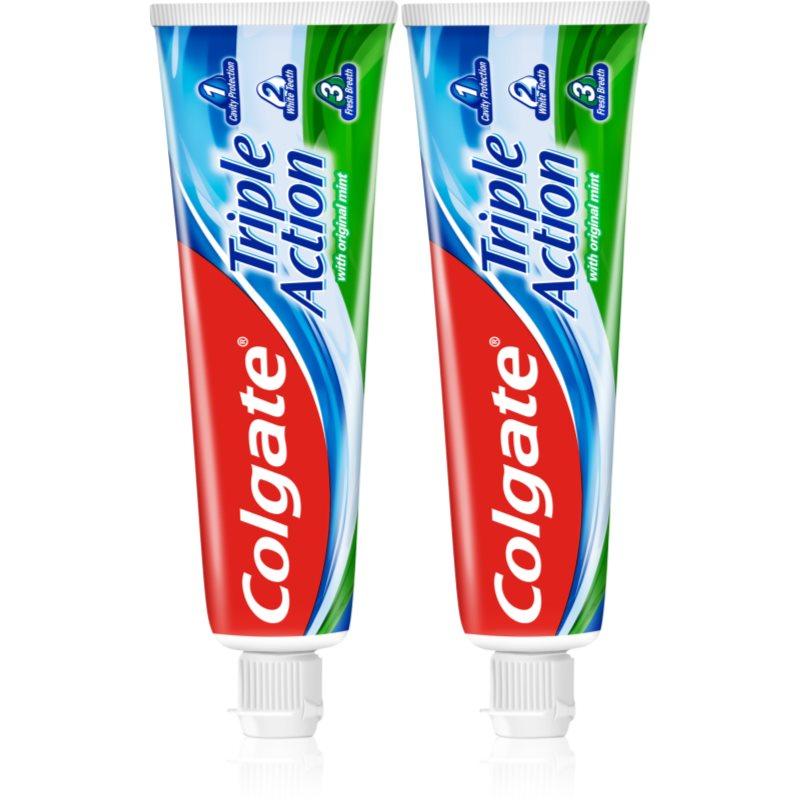 Colgate Triple Action Original Mint zubní pasta 2x75 ml