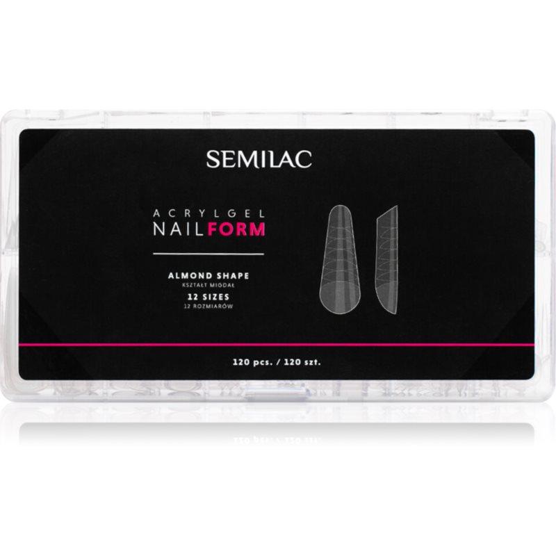 Semilac Accessories Acrylgel Nail Form šablony na nehty velikost Almond 120 ks