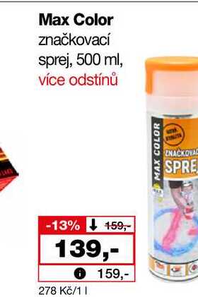 Max Color značkovací sprej, 500 ml