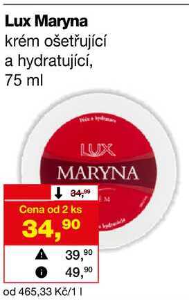 Lux Maryna krém ošetřující a hydratující, 75 ml 