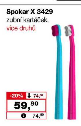 Spokar X 3429 zubní kartáček