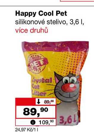 Happy Cool Pet silikonové stelivo, 3,6l