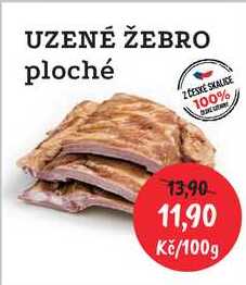 UZENÉ ŽEBRO ploché 100g