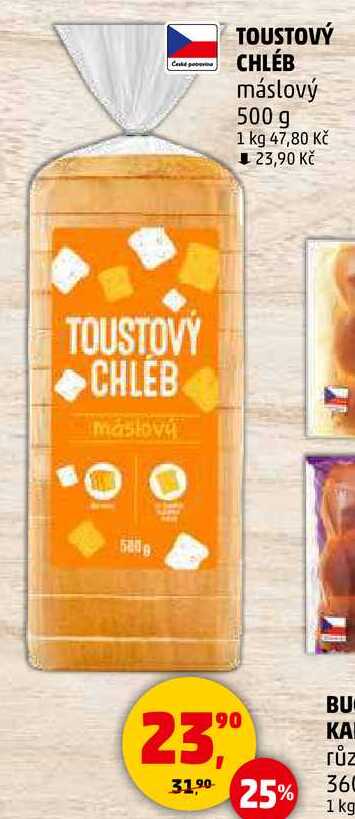 TOUSTOVÝ CHLEB máslový, 500 g