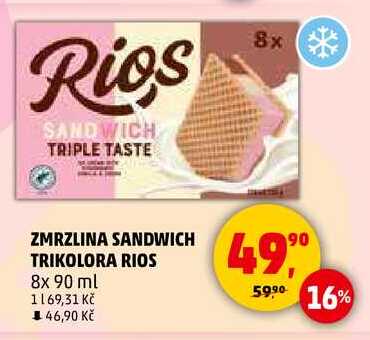 ZMRZLINA SANDWICH TRIKOLORA RIOS, 8x 90 ml 