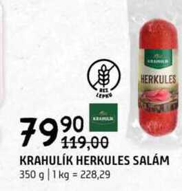 Krahulík Herkules salám 350g