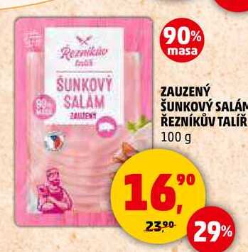 ZAUZENÝ ŠUNKOVÝ SALÁN ŘEZNÍKŮV TALÍŘ, 100 g  