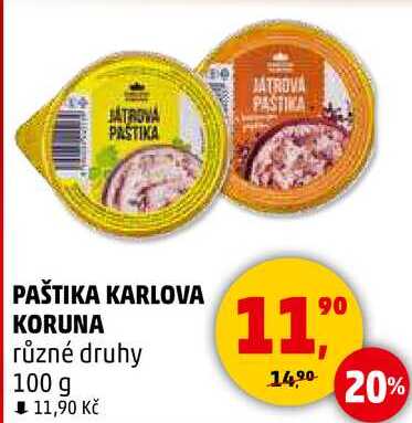 PAŠTIKA KARLOVA KORUNA různé druhy, 100 g