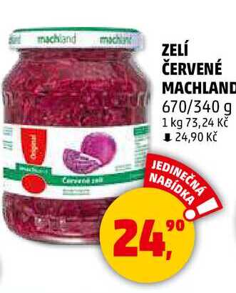 ZELÍ ČERVENÉ MACHLAND, 670/340 g  