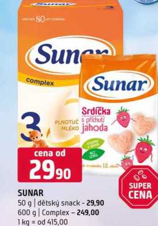 Sunar 50g 600g