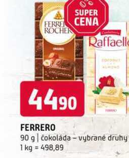 Ferrero 90 g čokoláda vybrané druhy