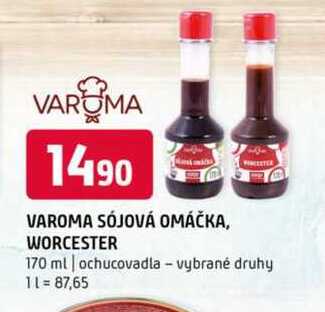 Varoma sójová omáčka, vybrané druhy 170ml