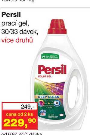 Persil gel na praní 30 dávek, vybrané druhy 