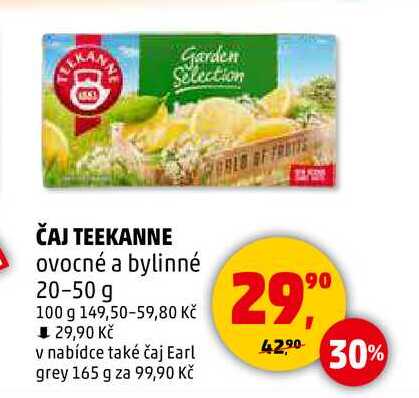 ČAJ TEEKANNE ovocné a bylinné, 20-50 g 