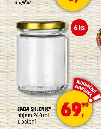 SADA SKLENIC objem 240 ml, 1 balení 