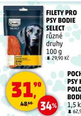 FILETY PRO PSY BODIE SELECT různé druhy, 100 g  