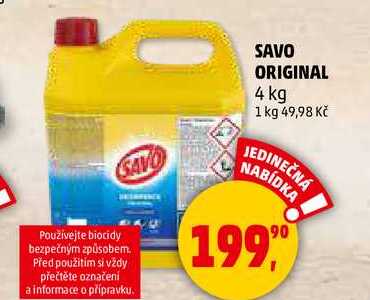 SAVO ORIGINAL, 4 kg 
