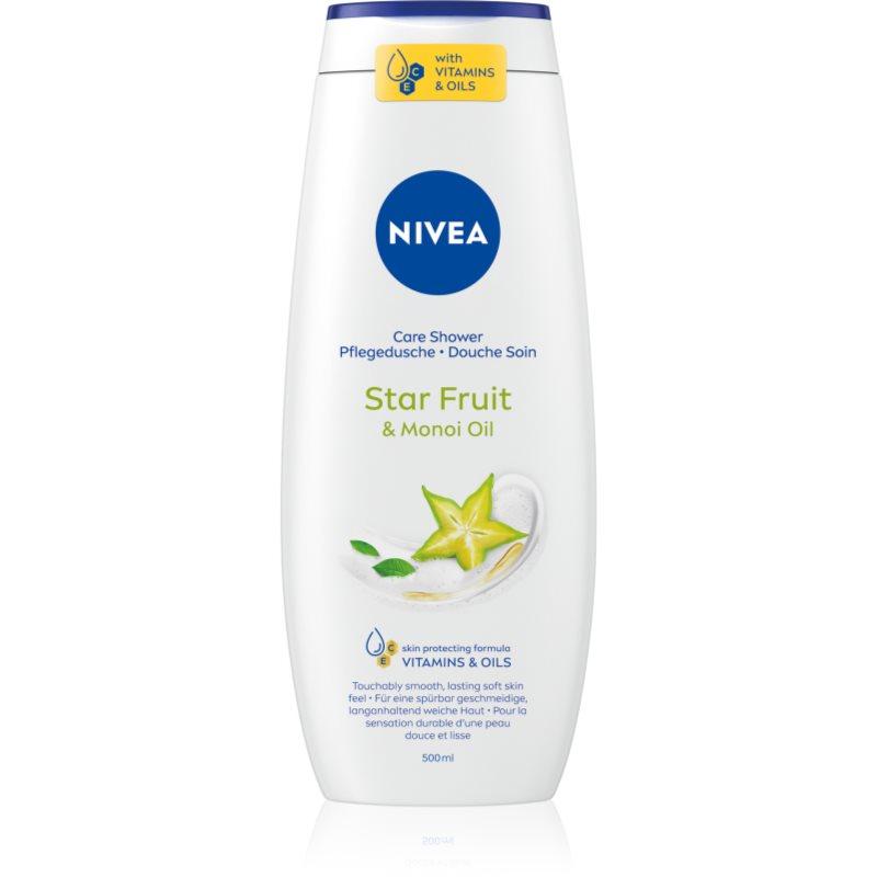 NIVEA Care Shower Star Fruit & Monoi Oil hydratační sprchový gel 500 ml