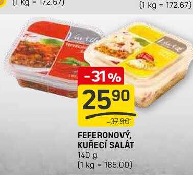 FEFERONOVÝ, KUŘECÍ SALÁT 140 g 