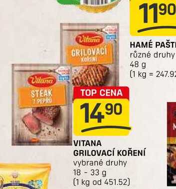 VITANA GRILOVACÍ KOŘENÍ vybrané druhy 18-33 g