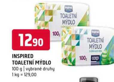 Inspired toaletní mýdlo 100 g vybrané druhy 