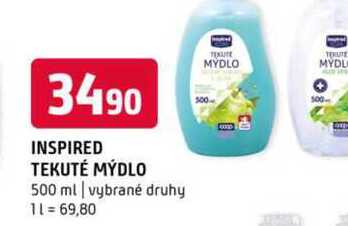 Inspired tekuté mýdlo 500 ml vybrané druhy 