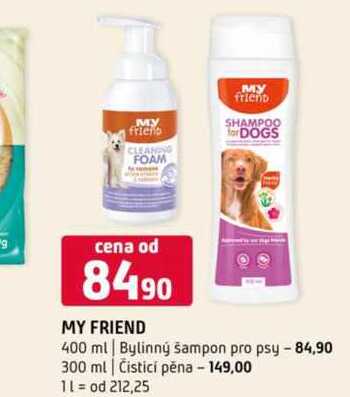 My friend 400 ml Bylinný šampon pro psy 