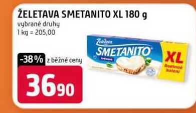 Želetava smetanito xl 180g 180 g vybrané druhy 