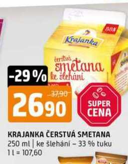 Krajanka čerstvá smetana 250 ml 