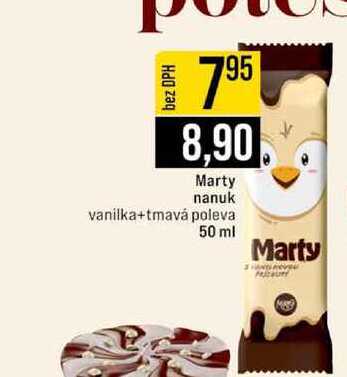 Marty nanuk vanilka+tmavá poleva 50 ml 