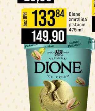 Dione zmrzlina pistácie 475 ml 