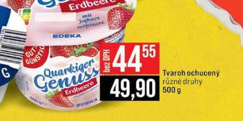 Tvaroh ochucený různé druhy 500 g 