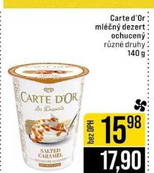 Carte d'Or mléčný dezert ochucený různé druhy 140 g