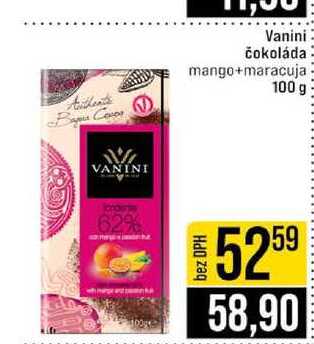 Vanini čokoláda mango+maracuja 100 g 