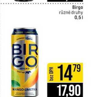 Birgo různé druhy 0,5l