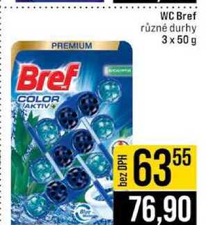 WC Bref různé durhy 3 x 50g