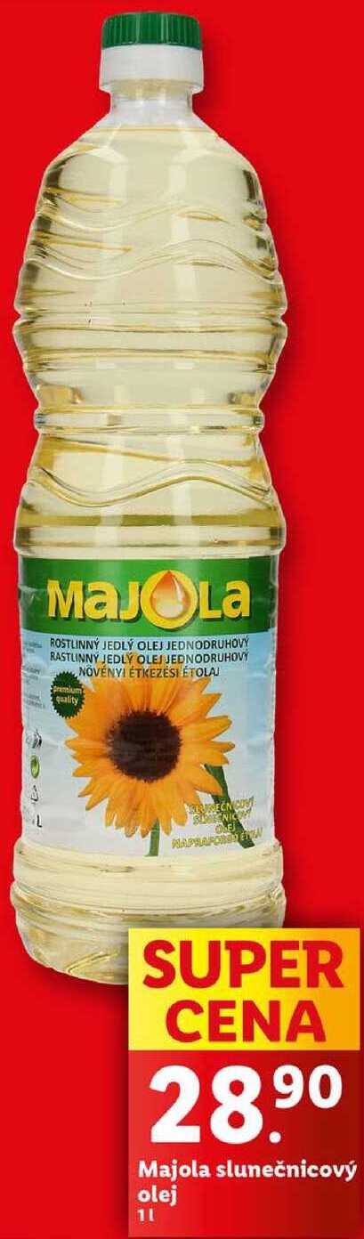Majola slunečnicový olej, 1 l
