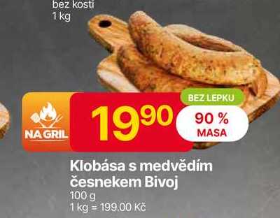 Bivoj Klobása s medvědím česnekem 100 g