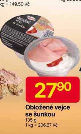 Obložené vejce se šunkou 135 g
