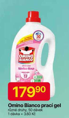 Omino Bianco prací gel různé druhy, 50 dávek 