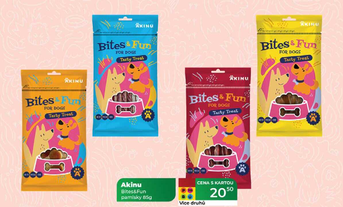 Akinu Bites&Fun pamlsky 85g 