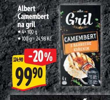 Albert Camembert na gril 4x100 g 