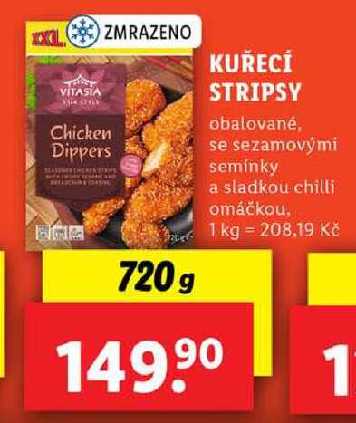 KUŘECÍ STRIPSY, 720 g