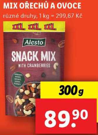 MIX OŘECHŮ A OVOCE, 300 g