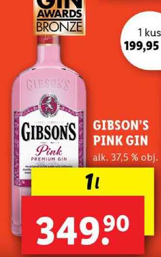 GIBSON'S PINK GIN, 1 l