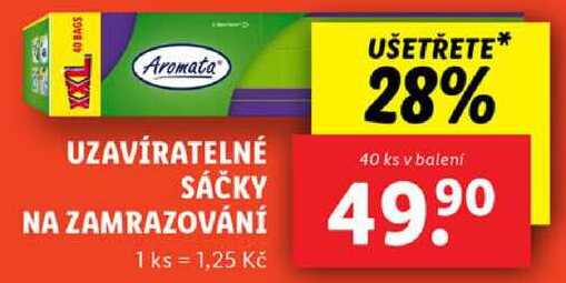 UZAVÍRATELNÉ SÁČKY NA ZAMRAZOVÁNÍ, 40 ks 