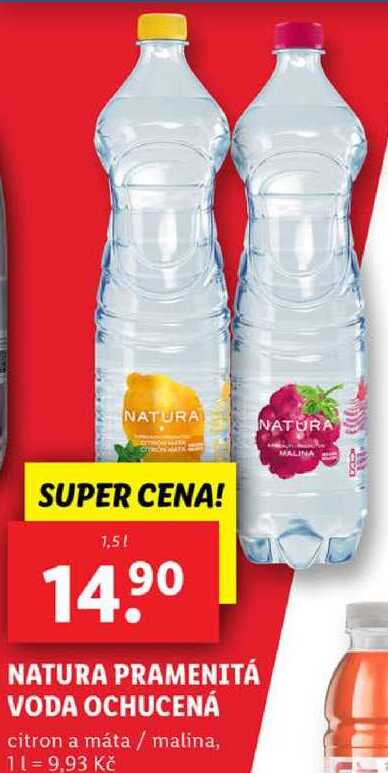 NATURA PRAMENITÁ VODA OCHUCENÁ, 1,5 l