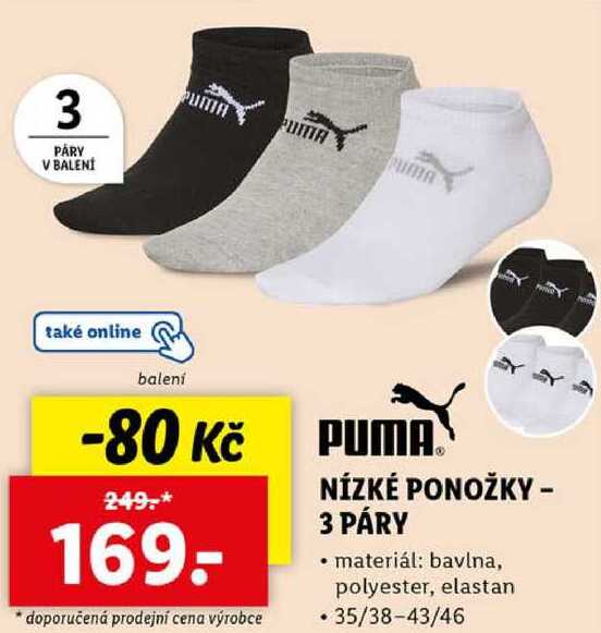 NÍZKÉ PONOŽKY - 3 PÁRY
